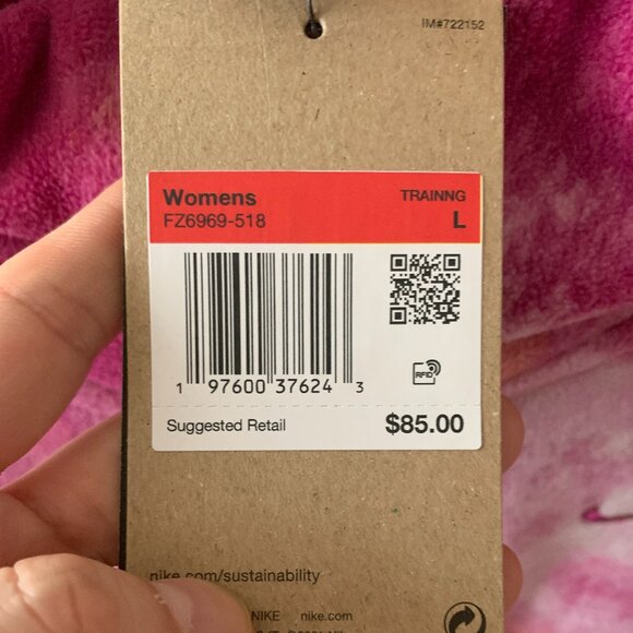 NIKE ONE Women's Therma-FIT Oversized Half-Zip Fleece Sweater Sz LARGE - Picture 3 of 7